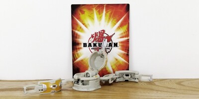BAKUGAN Battle Gear Silver BATTLE CRUSHER 80G Spin Master/Sega Toys v.2