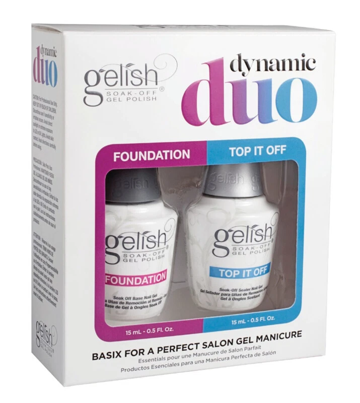Harmony Gelish Dynamic Duo Top It Off 15ml & Foundation 15ml Kit Base Top Coat - image 1 of 1