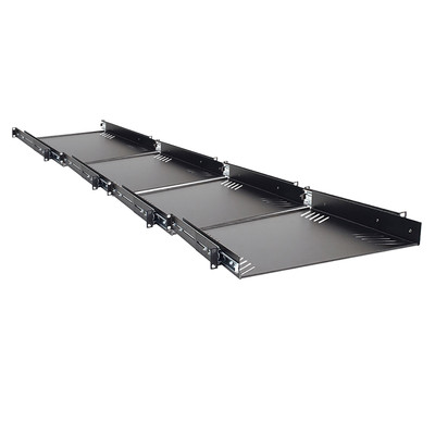4 Penn Elcom R1290/1U Extending Sliding Rack Tray w/Fixing Points Black Steel