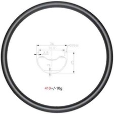 650b 27.5er Crosscountry Xc Mtb Carbon Rim Clincher Tubeless 36mm Wide 25mm Deep