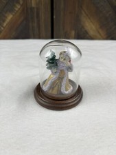 Vintage Kris Kringle Enesco 1990 Cheryl Johnson Miniature Figurine W/ Dome READ
