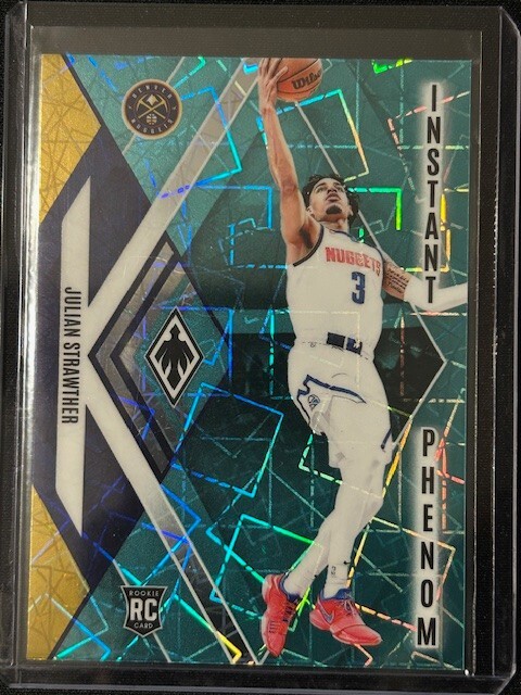 2023-24 Panini Phoenix - Julian Strawther #6 Instant Phenom Teal Lazer (RC)