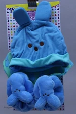 Dan Dee Easter - Peeps Baby Blue Set Includes Baby Hat, Bib, And Booties NWT