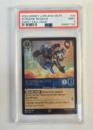 Scrooge Mcduck - Uncle Moneybags graded PSA 9 for sale on eBay