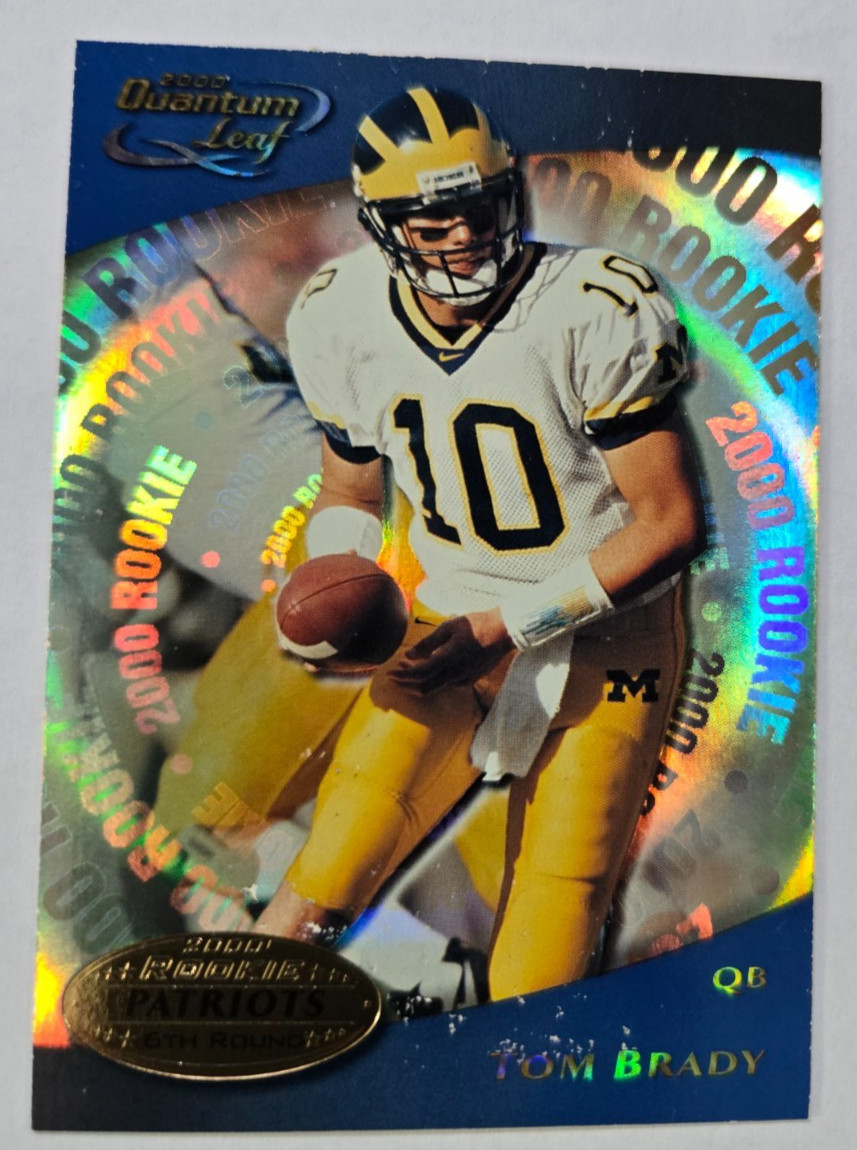 2000 Quantum Leaf - 2000 Rookie Tom Brady #343 RC