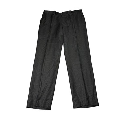 Canali 1934 Mens Wool Houndstooth Dress Pants Grey Made in Italy 36x30 L18288/84