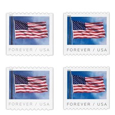 US Flag 2019 Forever Stamps Coil of 100 Mint Never Hinged Red White Blue