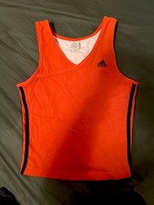 Adidas Women’s Activewear Orange Crop Tank Top Large