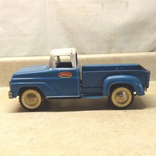 Vintage Tonka Step Side Pick Up Truck, Pressed Steel, Blue-White 1960-61