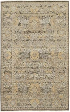 5X8 ft Distressed Multicolored Floral Oriental Rug Transitional Carpet Muted
