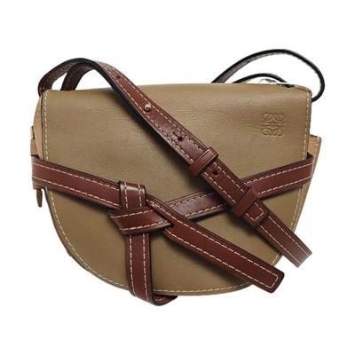 LOEWE Gate Crossbody bags Leather Camel Free Shipping | Duties Paid