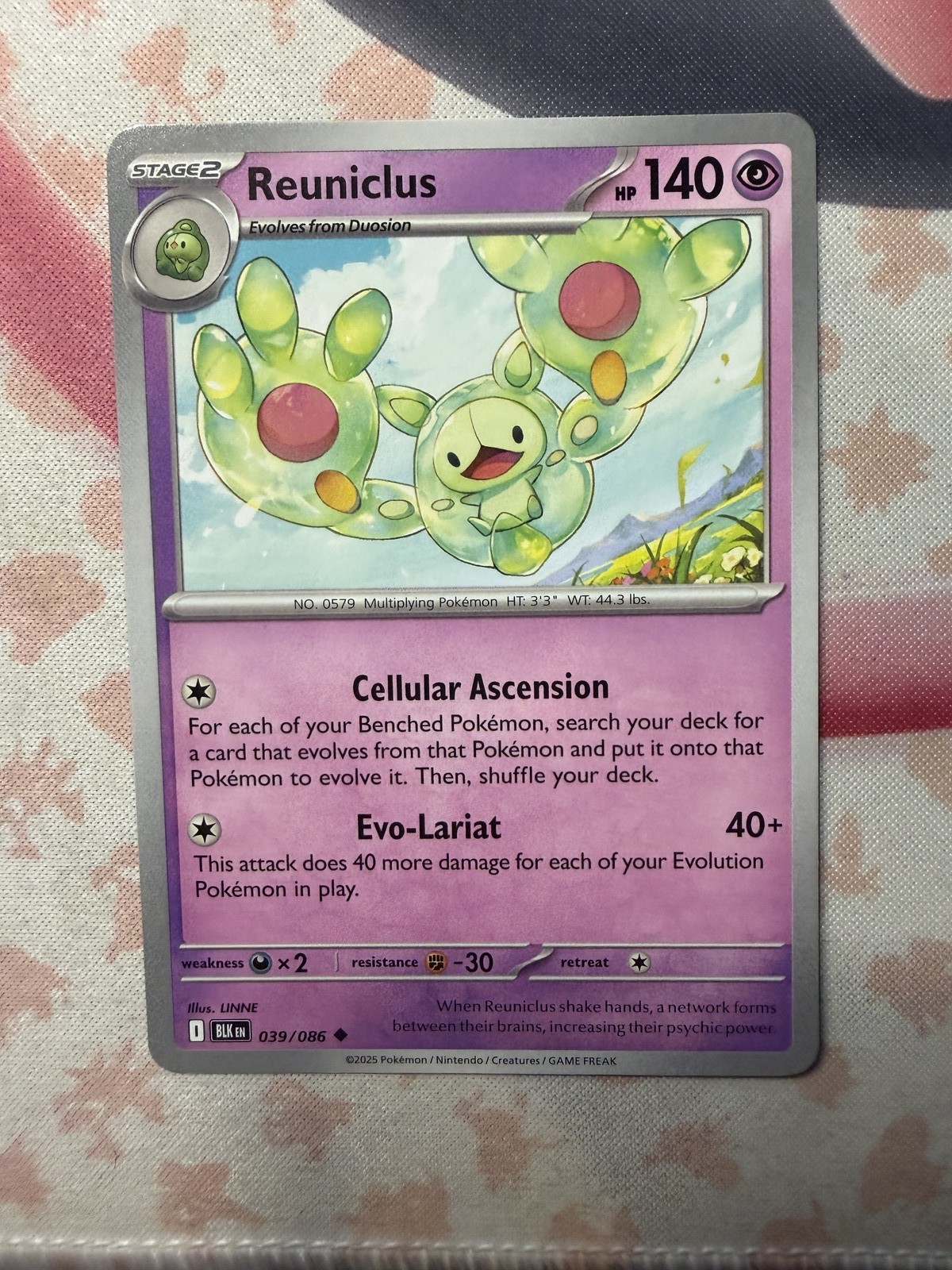 Reuniclus Uncommon SV: Black Bolt 039/086 NM English Pokemon Card