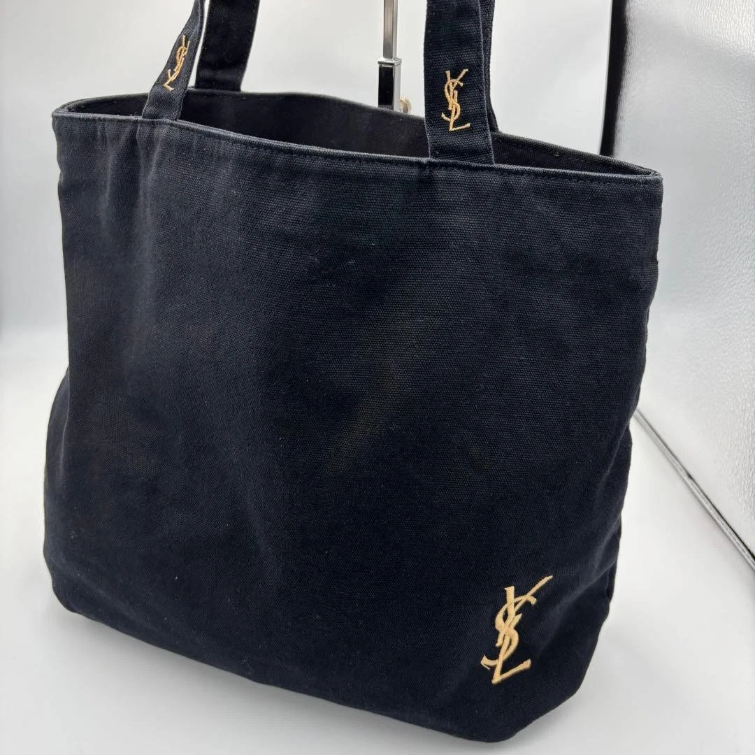 Yves Saint Laurent Tote Bag Canvas Black