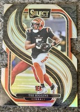 2024 Panini Select Premier Level Tee Higgins #193 Silver Prizm Die-Cut - BENGALS