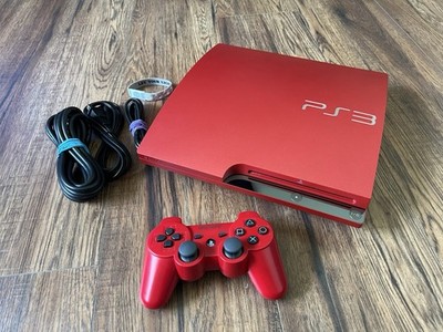 Sony PlayStation 3 PS3 Slim 250GB SSD Scarlet Red Console USA Model 3001