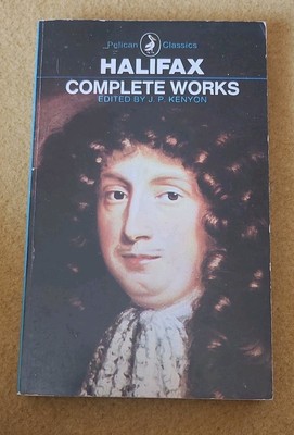 Halifax Complete Works J. P. Kenyon Paperback 1st Penguin Edition 1969