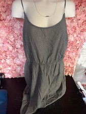 Old Navy Women’s XL Cami Dress Black White Geometric Print Fit & Flare Summer