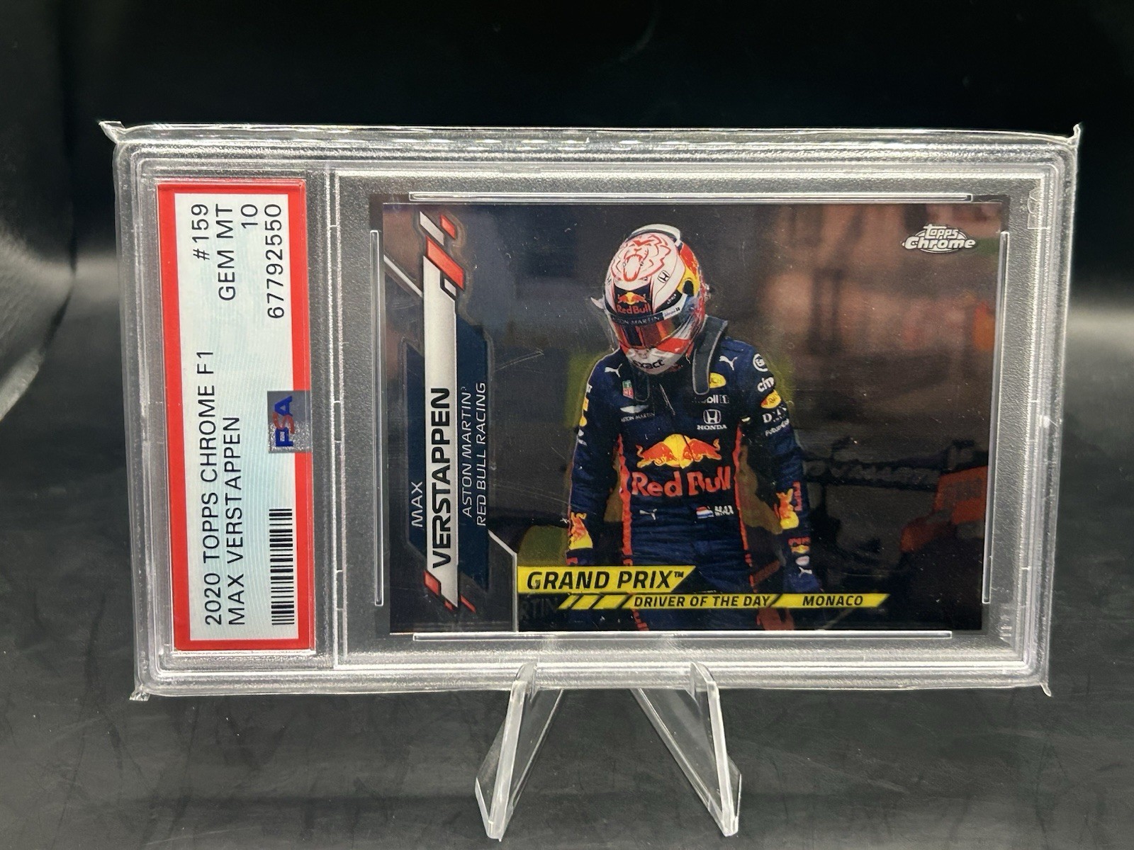 2020 TOPPS CHROME FORMULA 1 #159 MAX VERSTAPPEN PSA 10