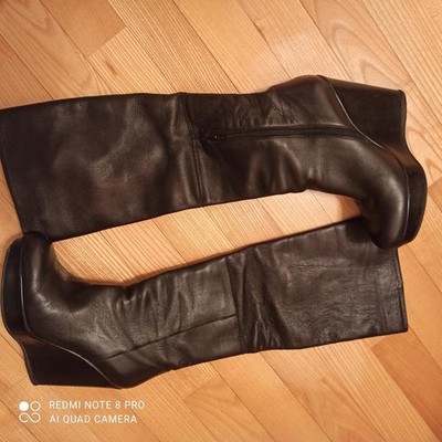 Women Stuart Weitzman Boots Black Leather 37