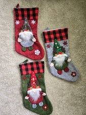 Christmas Stockings Set of 3 Christmas Decorations Perfect Gifts Set New