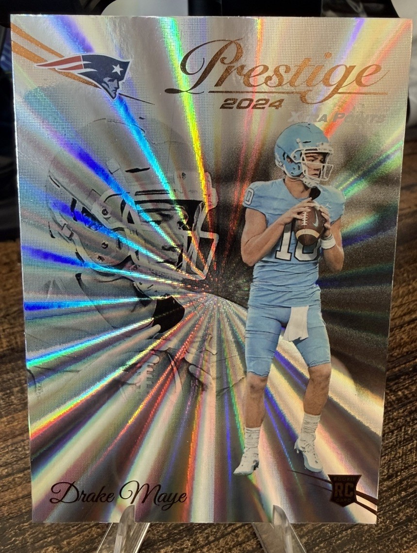 2024 Panini Prestige - Rookies Drake Maye #304 Xtra Points Sunburst (RC)