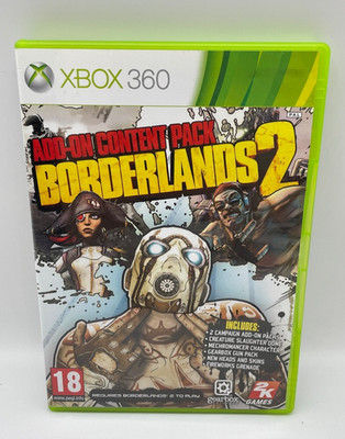 Seltenes Borderlands 2 Add-On Content Pack XBOX 360 Videospiel mit Handbuch
