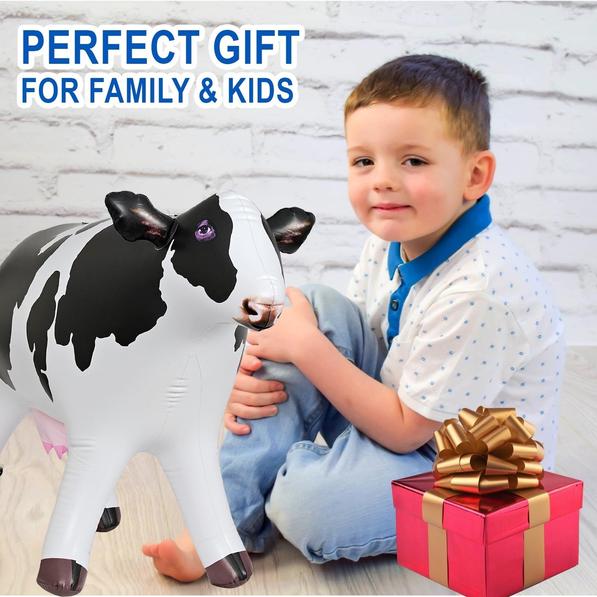 Jet Creations Cow Inflatable Animal Baby 37 inch 37