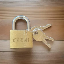 Vintage Brass Cover Craft Mini 3 Keys Security PadLock 