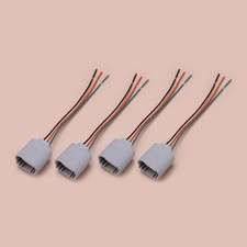 4pcs H13 9008 Headlight Connector Wire Harness Fit For Ford F-150 2004-2019 new