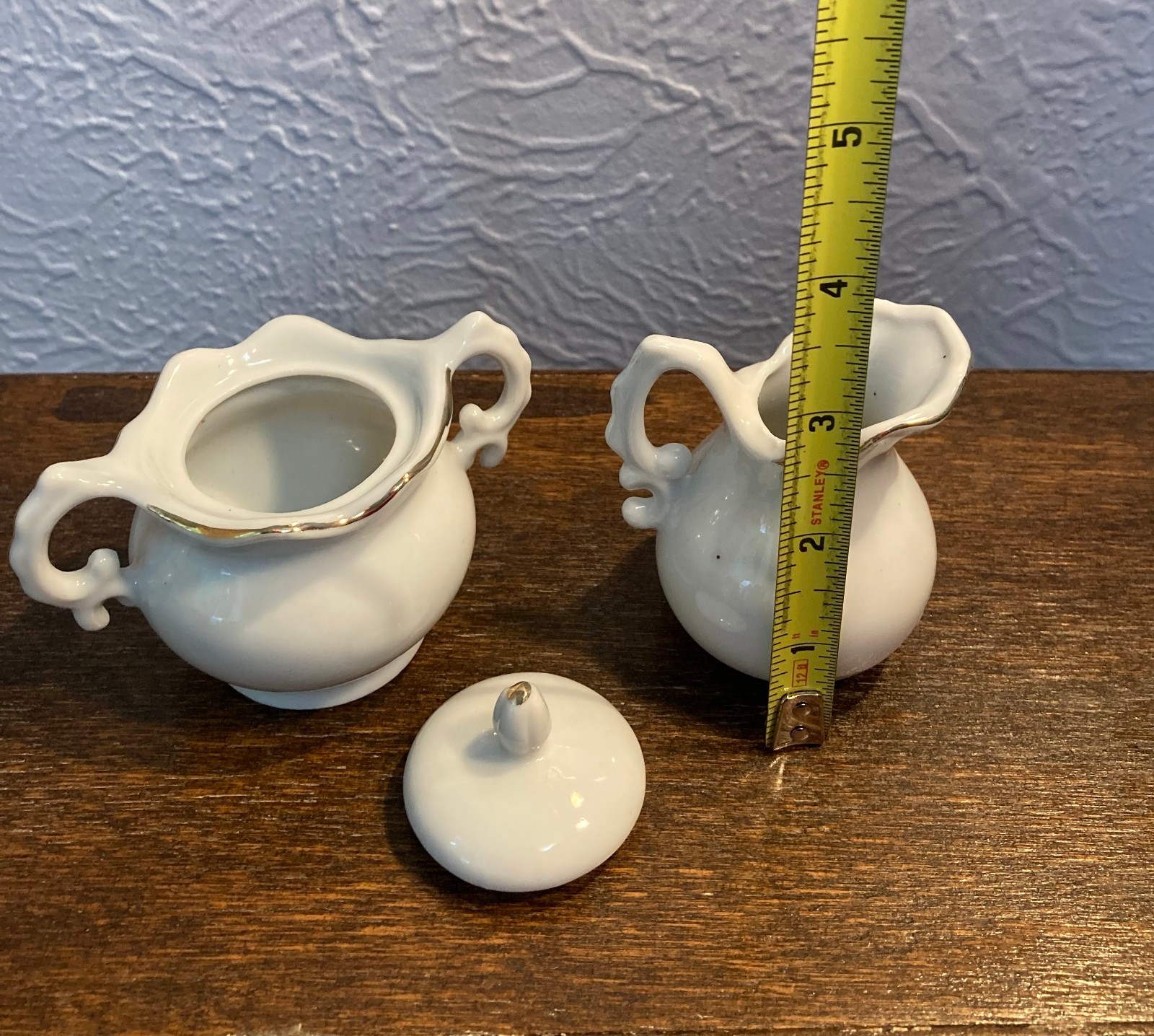 50th Golden Anniversary Mini Pitcher, Salt/Pepper Shakers, Creamer/Sugar~Japan