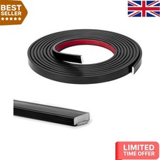 10 Ft Self-Adhesive Black Vinyl Molding Trim - Flexible Wall and Ceiling Edging