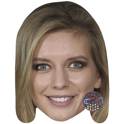 Rachel Riley (Lächeln) Promi Maske, flaches Kartengesicht, Kostüm Maske