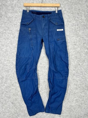 G-Star Raw Cargo Herren W30 L30 Washed Blue Rco Powel 3D Tapered Arc Fit C11