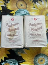 Vintage 4) Cashmere Bouquet Toilet Soap Colgate-Palmolive Peet Co NOS Movie Prop