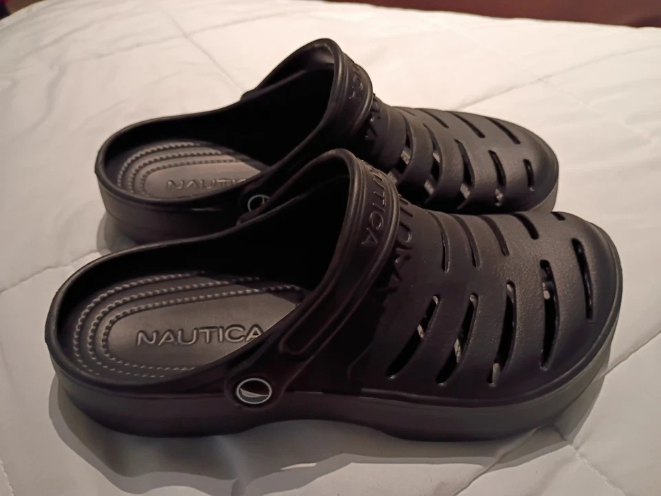 Tamancos unissex marinhos náuticos. Feminino 10. Masculino 8 - Imagem 3 de 4