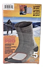 Heat Pro Adhesive Toe Warmers 30 Pairs (60 Ct) Air Activated 5Hr Heat EXP 2029