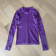 Lululemon Swiftly Tech Top Purple Long Sleeve Crew Top Women  s 4