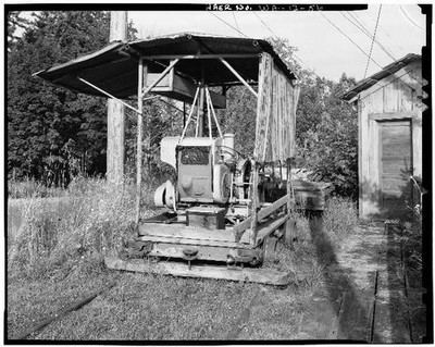 Puyallup Washington 1900s Electron Hydroelectric Project Double Drum Car