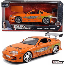 JADA 97168 THE FAST AND FURIOUS BRIAN'S TOYOTA SUPRA 1:24 DIECAST CAR ORANGE