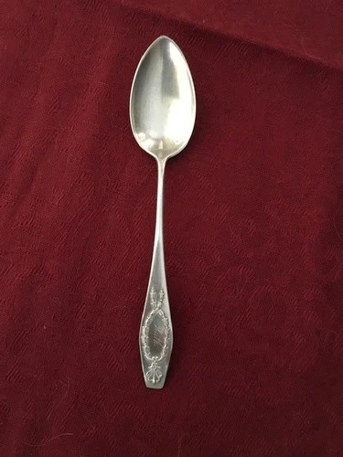 Vintage Sterling Silver Gorham Teaspoon 19 Gr. Wreath Pattern Inscribed "Ruth"