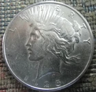 1925-S Silver Peace Dollar BU