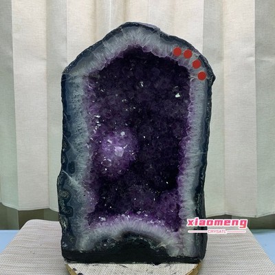 39LB Natural Amethyst Geode Quartz Crystal Cluster Cathedral Energy healing