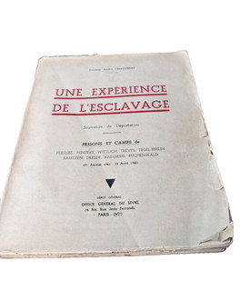 livre broché souvenirs de déportation dr CHAUVENET 1945