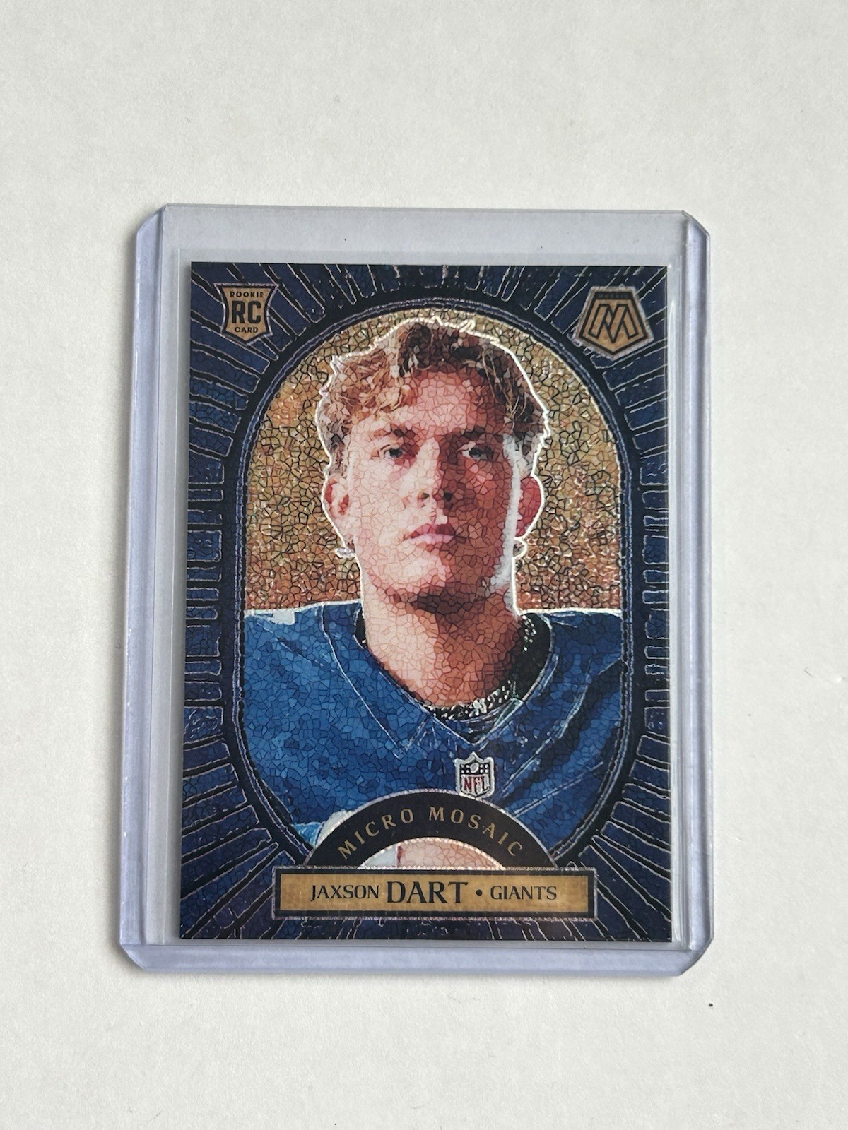 2025 Panini Mosaic JAXSON DART MICRO MOSAIC ROOKIE SSP NEW YORK GIANTS