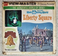 Walt Disney World Liberty Square View Master Packet A950 3 Reel Set & Book