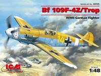 Icm 1/48 Flugzeugbausatz Messerschmitt Bf 109F 4Z/TROP Wwii German Fighter Mo...