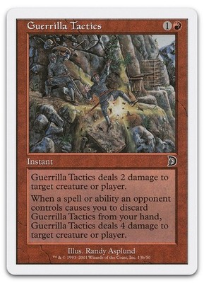 Guerrilla Tactics (13b) #13b (NM) Deckmasters Garfield vs Finkel DKM Magic MTG