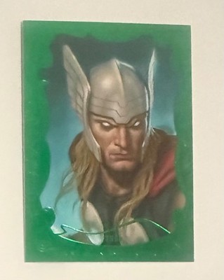 2022 Upper Deck Marvel Masterpieces Thor Green Foil Gallery Variant #'d 09/10