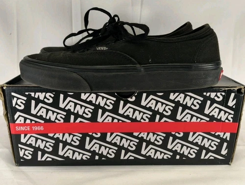 Scarpe stringate Vans autentiche nere uomo taglia 7 donna 8 5