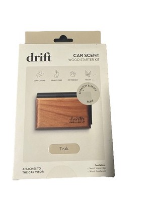 Drift Wood Car Air Freshener Teak Scent Starter Kit Odor Eliminator